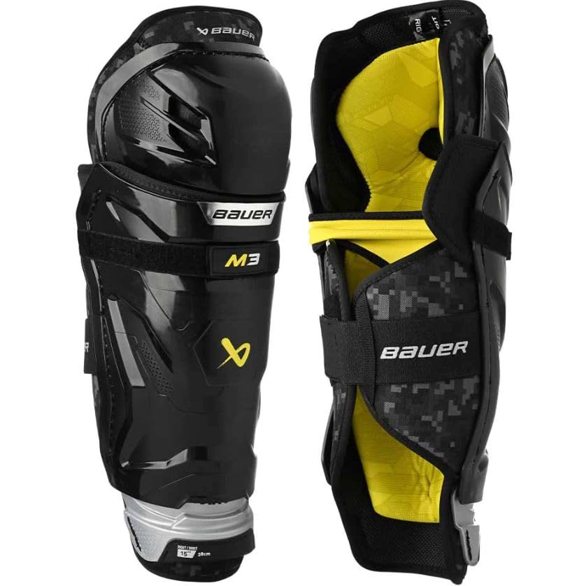 Bauer Supreme M3 - Espinilleras para hockey sobre hielo