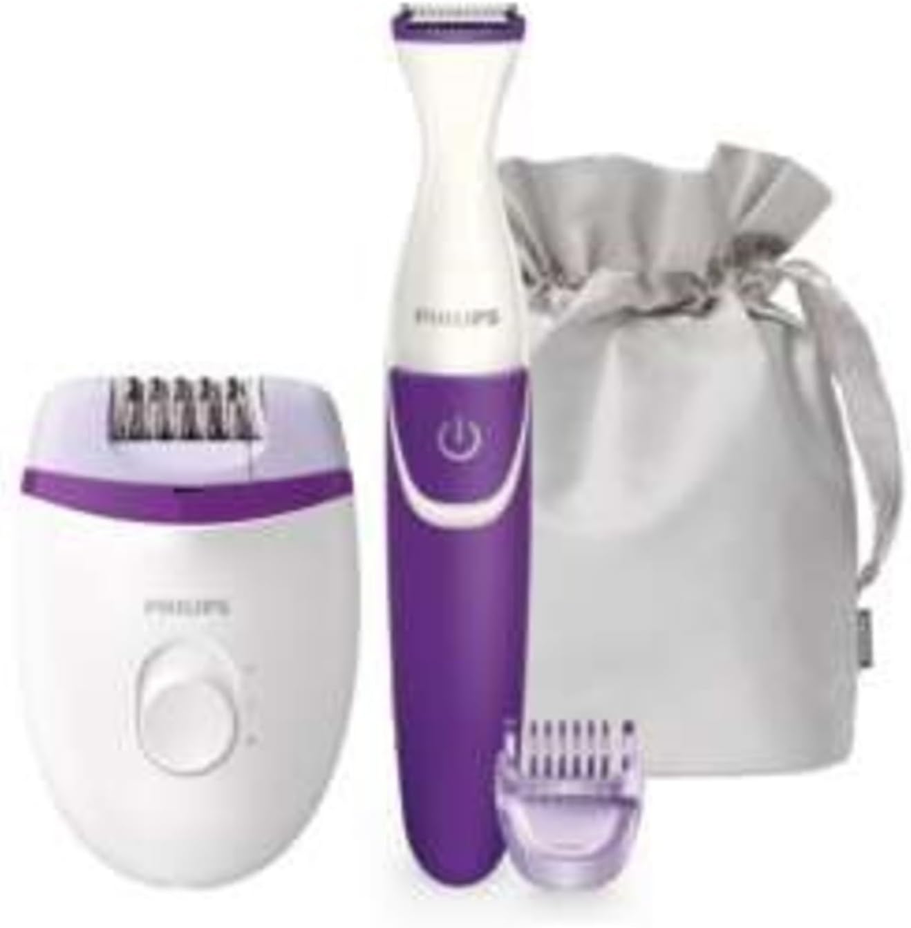 Philips Satinelle Essential Corded Compact epilator with Bikini Trimmer, BRP505/00 Philips Satinelle Essential Corded Compact epilator with Bikini Trimmer, BRP505/00