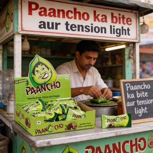 Image of Paancho Choco Dates Paan | Meetha chocolate Paan Mukhwas Mouth Freshener | Perfect For After Meal | Aromatic Paan & Smooth Choco - 100% Vegetarian - 30 Bites