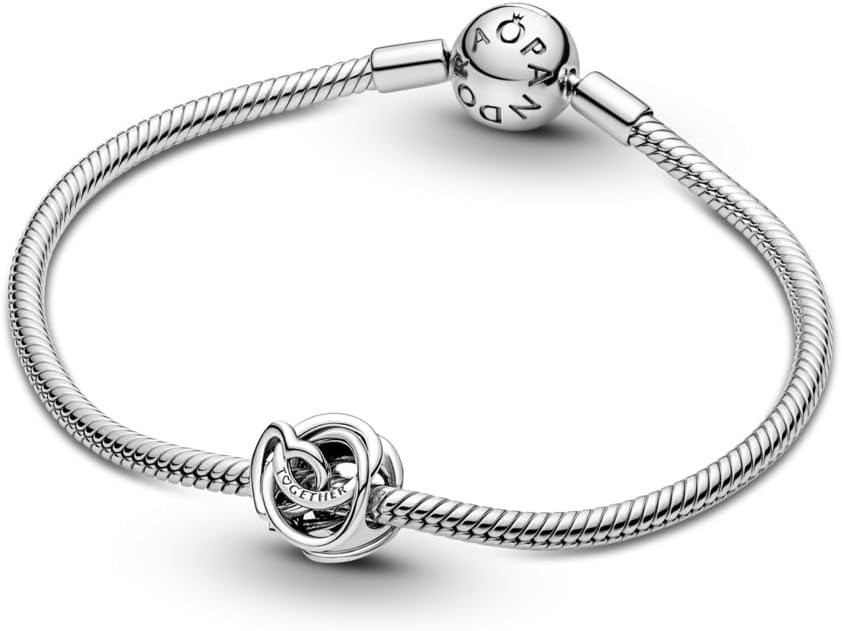 PANDORA Family Always Encircled Heart Charm - Compatible Moments - Stunning Women's Jewelry - Gift for Her - Made with Sterling Silver - With Gift Box
