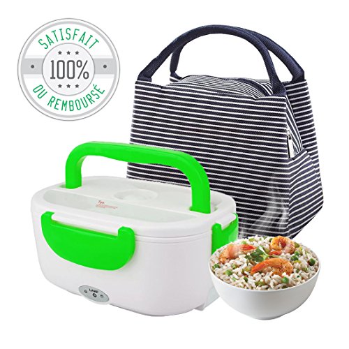 Tillmann's - Fiambrera calefactora para almuerzo, eléctrica, para calentar y recalentar tus platos, instrucciones en francés