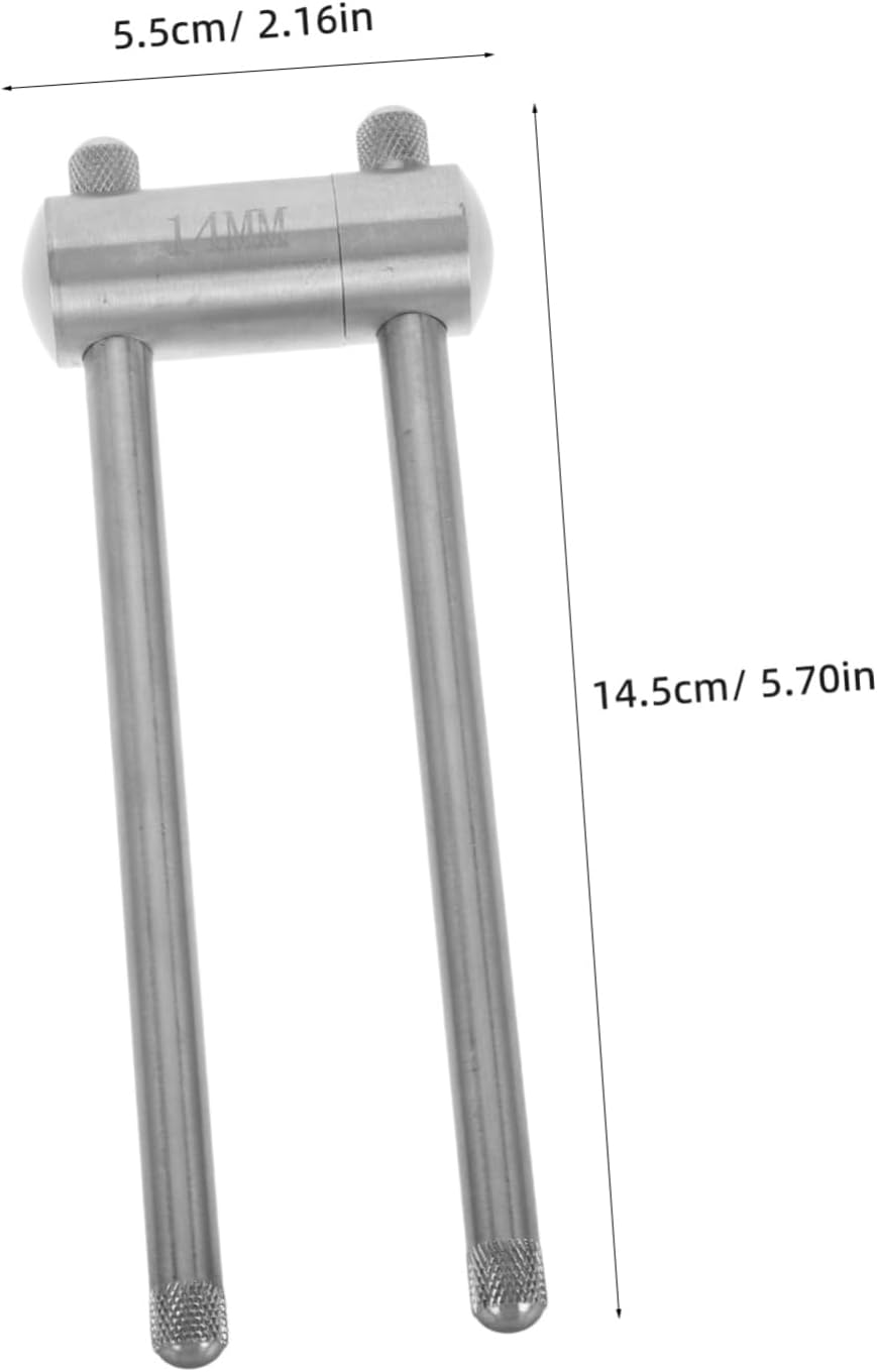 Abaodam 14mm Stainless Steel Billiard Cue Tip Press Tool for Pool Players Billiard Cue Repairer Joint Essential Snooker Equipment for Tip Maintenance