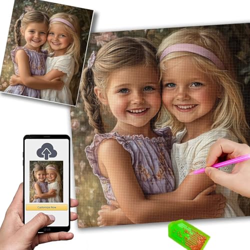 Diamond Painting Personalizado de 50x70cm para reducir el estrés con arte en diamante