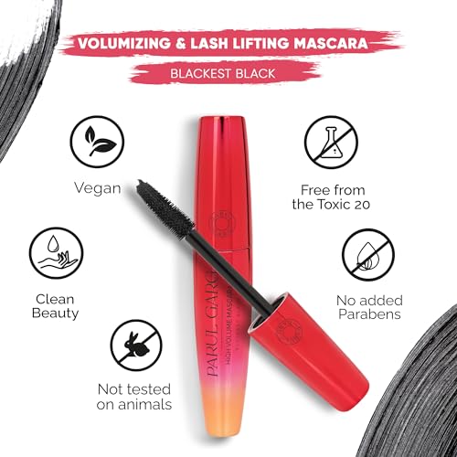 Image of Parul Garg Beauty High Volume Mascara | Volumizing, Lengthening & Smudge-Proof | Intense Black Mascara for Bold Lashes | Everyday Waterproof Eye Makeup