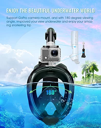 Greatever G2 Equipo de Snorkel para Adultos 2 Piezas Máscara de Snorkel de Cara Completa miniatura 5