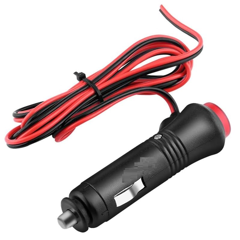 AUTOZOCO Conector de mechero para coche, Cable de alimentación para toma de corriente de vehículo, Apto para conectar tiras de led en el maletero de la autocaravana, 1.50 Metros, 10A, 12/24V