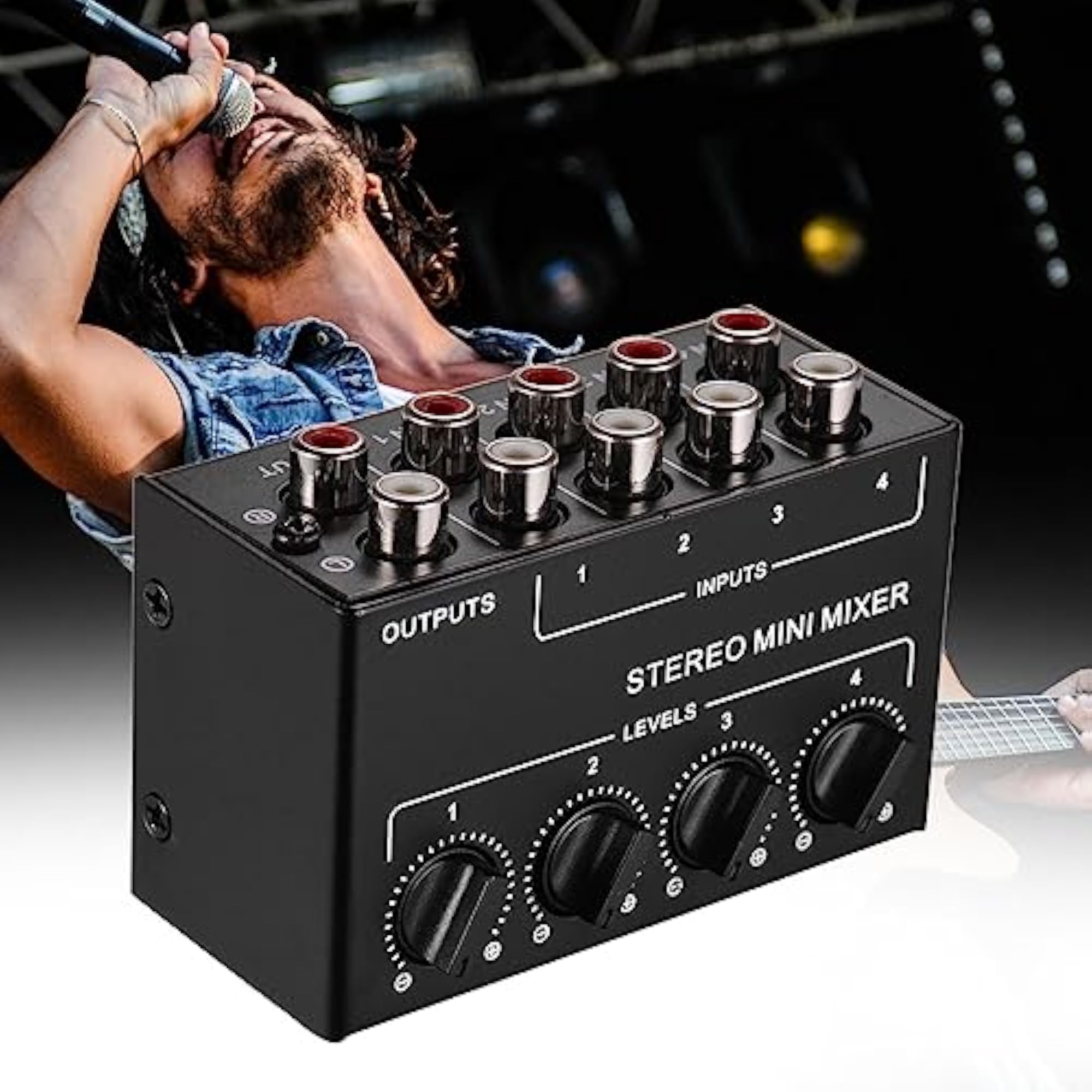 Mini Portable Passive Audio Mixer for Live and Studio Use