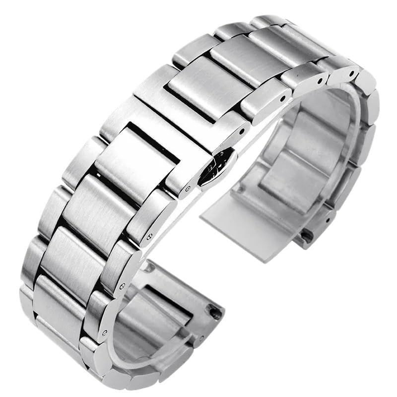 Bracelet de montre acier inoxydable anti-usure à boucle déployante