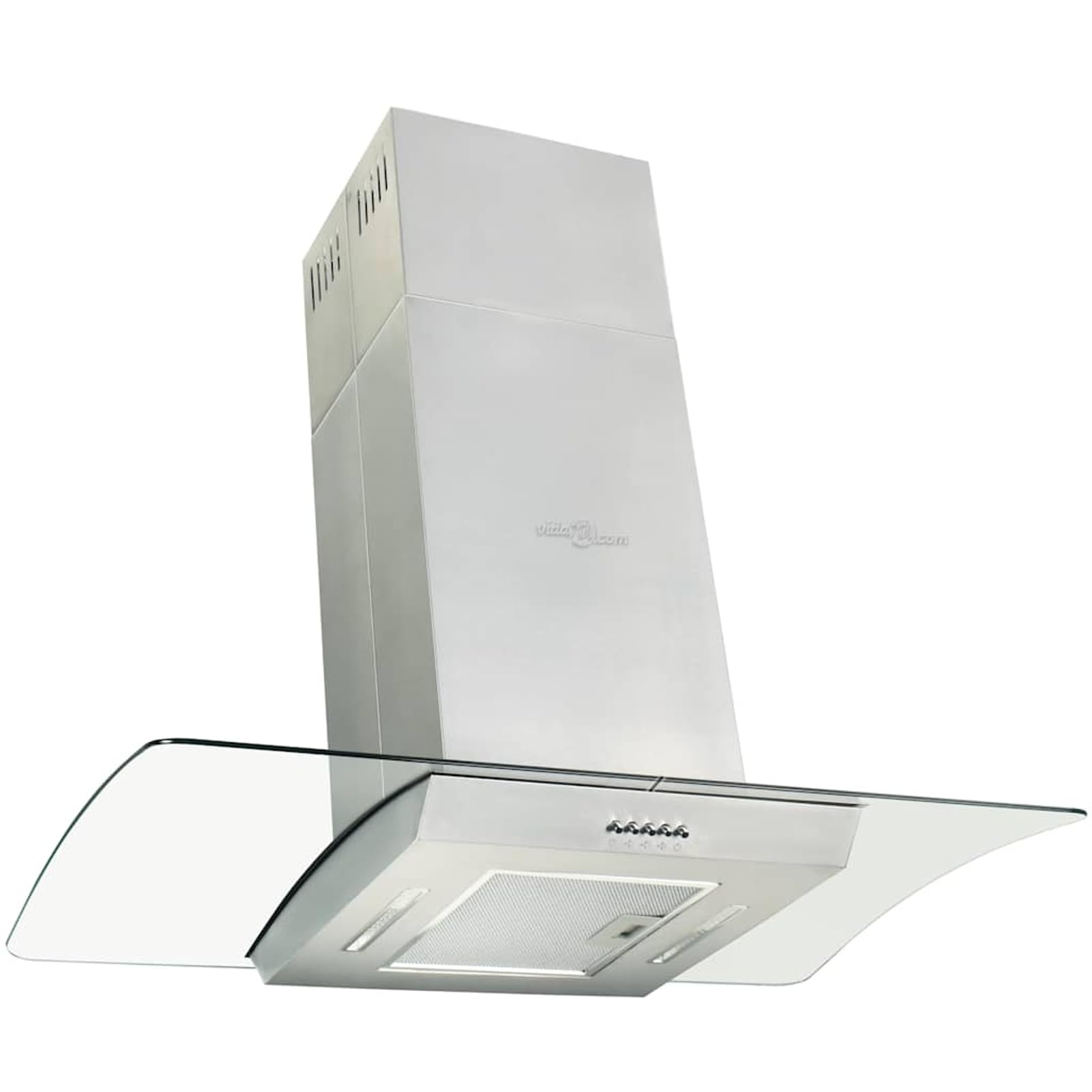 Homgoday Cappa a Isola 90 cm Acciaio Inossidabile 756 m3/h LED