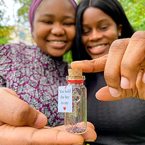 Romantic-Message-in-a-bottle-to-give-boyfriend-or-girlfriend-Wedding-anniversary-love-gift-Wish-jar-with-a-card-for-husband-or-wife-Key-in-a-bottle-You-Hold-The-Key-to-My-Heart