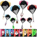 Rdogeia 8PCS Christmas Parachute Toy for Kid,Nightmare Before Christmas Parachute Toy,Tangle Free Throwing Toy Parachute,Christmas Stocking Stuffer Gifts for Grandkids Kids Boy Girl