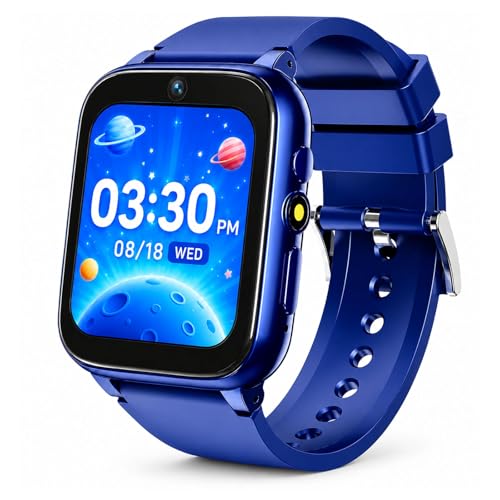 Goodatech 1.69'' Kids Smart Watch, Blue, 4-12 Years Boys...