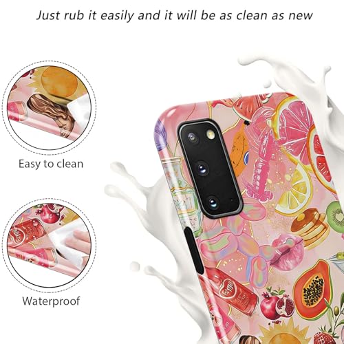 Coque Samsung S20 FE 5G rigide silicone souple fleur de citron - 4
