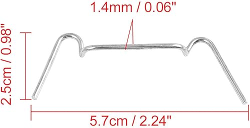 Miniatura 2 de uxcell Clip de resorte universal para motocicleta de repuesto para faros cuadrados 10 unids