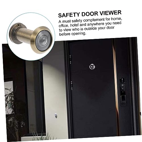 Visor de puerta de mueble con lente de vidrio y ángulo amplio para seguridad en oficina y hogar miniatura 7