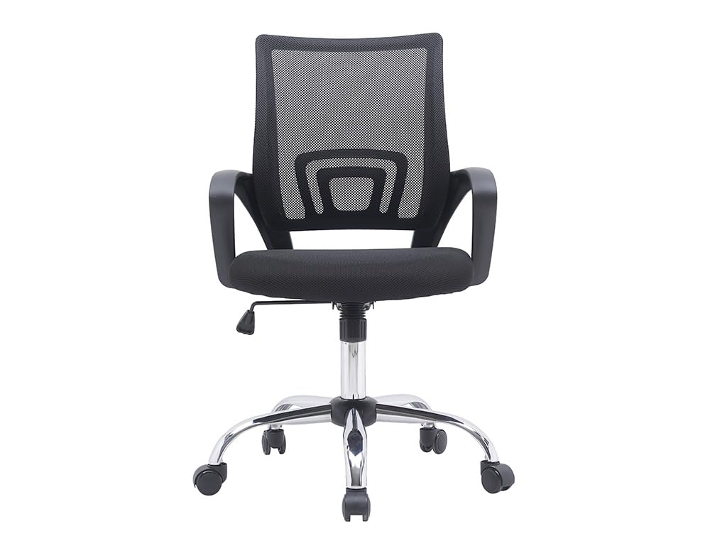 Chaise de bureau Siena en maille noire fauteuil de bureau ergonomique avec roues