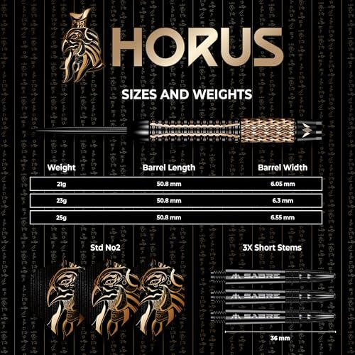 Dardos Mission Horus 97.5% de 21gr de peso para competición 6