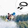 Arrowbash 2 Pcs Replacement Wakeboard Tower Rack Bungee Cords with Pull Tab Black Elastic Bungee Shock Rope Wakeboard Tower Rack Parts Fits Wakesurf, Surfboard, Ski, Kneeboard