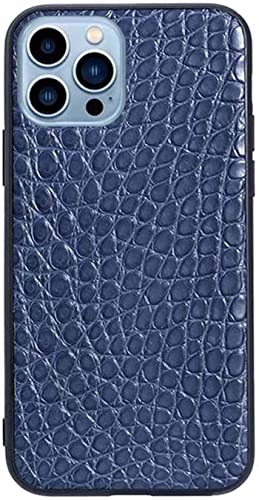 Coque arrière iPhone 13 Pro crocodile bleu protection 6.1