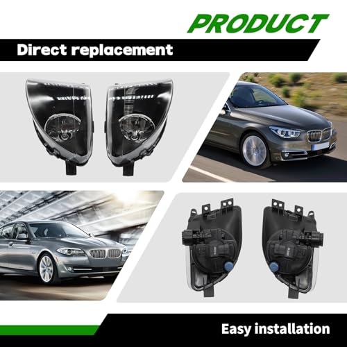 Yunnergo Fog Lights Assembly Compatible with 528i xDrive F10 F11 2011-2013 by Yunnergo - Used condition - Image 6