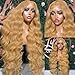 zamsta Honey Blonde Lace Front Wigs Human Hair 27# Colored Human Hair Lace Front Wigs 13x6 Body Wave Lace Front Wigs Human Hair 180 Density Glueless Honey Blonde Wig Human Hai r Pre Plucked 22 Inch