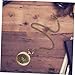 NUOBESTY Vintage Pocket Watch Compass with Chain Retro Style Hiking Woodworking Accessory for Outdoor Navigation Unique Metal Design for Collectors and Adventurers
