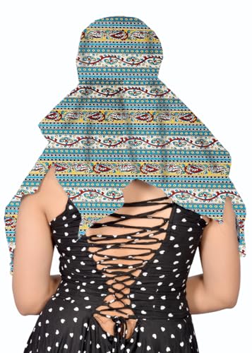 Image of Scarf Face Mask Head Neck Hair Bandana Cover Sun Protection Face Cover Smkoe Dust Safety Scarf Cum Mask For Women Girls Daily Use Face Scarf Mask