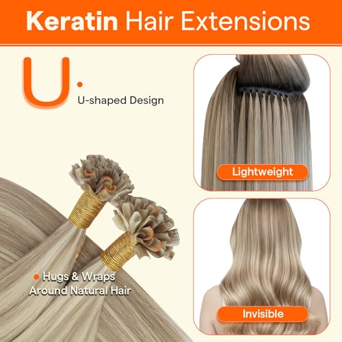 Full Shine Platinum Blonde Human Hair Extension Bundle with Ponytail image 4