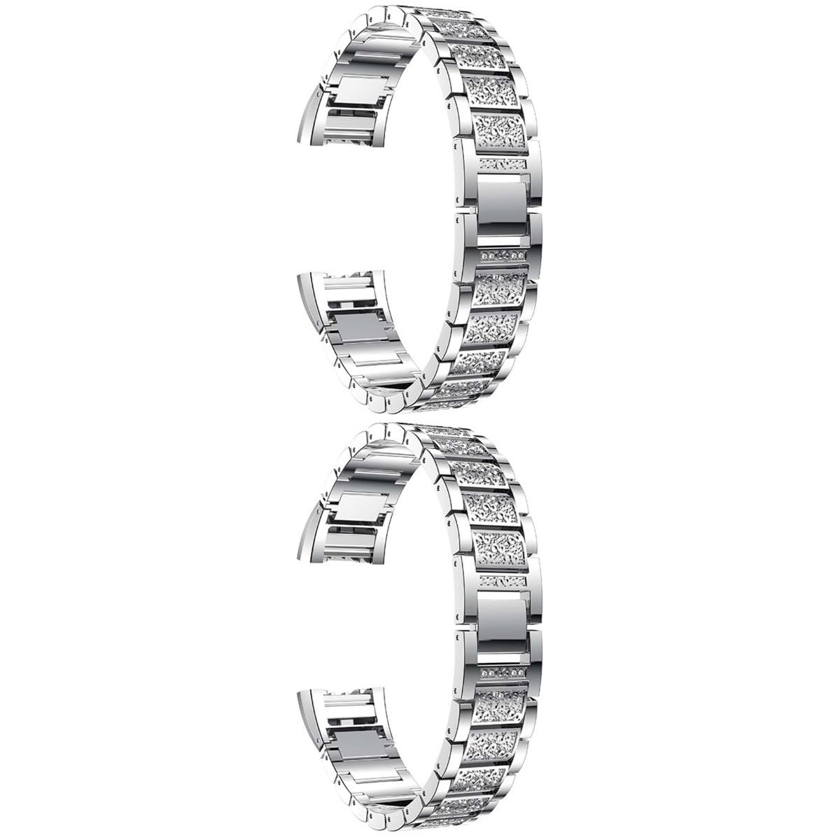 Gadpiparty Cinturino Per Orologio In Acciaio Inossidabile Cinturino In Cristallo Cinturino Per Orologio Con Strass Cinturino Regolabile