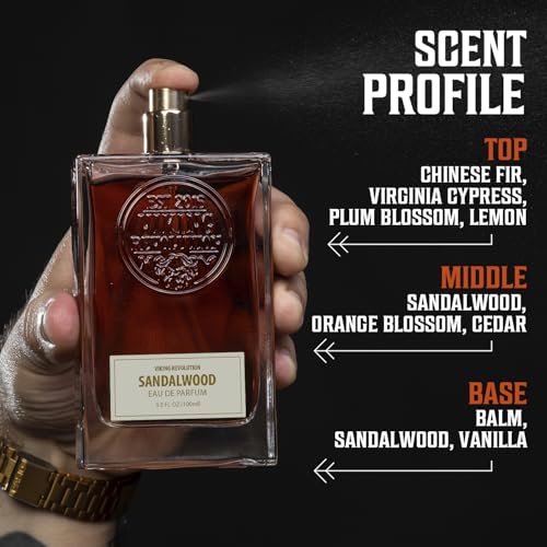 Image of Viking Revolution Mens Cologne - Sandalwood Eau de Parfum -3.5 fl oz | Woody Eau de Parfum - Notes of Cedar, Cypress & Plum Blossom - Long-Lasting Fragrance - Gift for Men