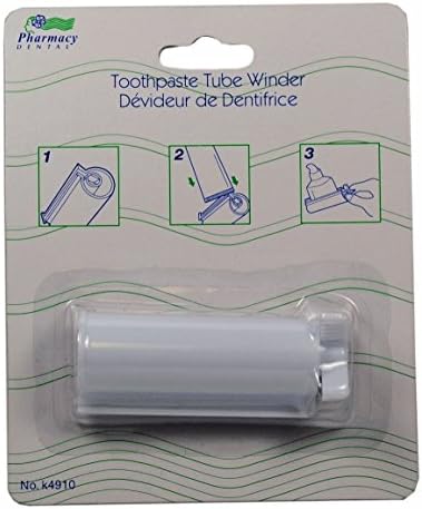 Set of 3 White Plastic Toothpaste Tube Winder Dispenser Squeeze K4910