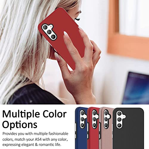 Coque Samsung Galaxy A54 5G antichoc double couche rouge