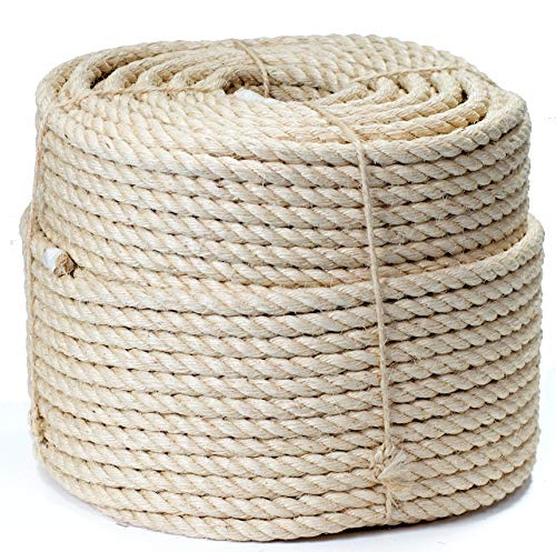 Everlasto 24mm Natural Organic Sisal Decking Rope - Various Lengths (24MM x 10M)