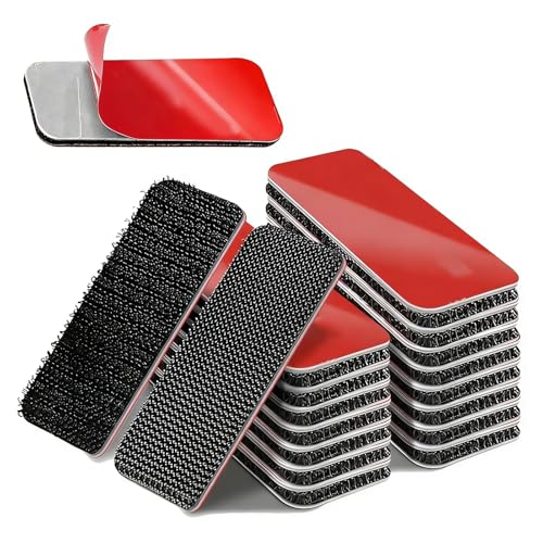 Image of 10Pcs Hook and Loop Double Sided Tape,Large Picture Hanging Strips Heavy Duty, Command Poster Strips, Self Sticky Adhesive Fasteners for Window Fixing, Mosquito Net, Carpets and DIY
