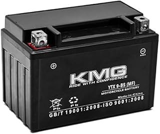 KMG 12V Battery Compatible with Honda 400 TRX400X EX Fourtrax Sportrax 1999-2012 YTX9-BS Sealed Maintenance Free Battery High Performance 12V SMF Replacement Powersport Battery