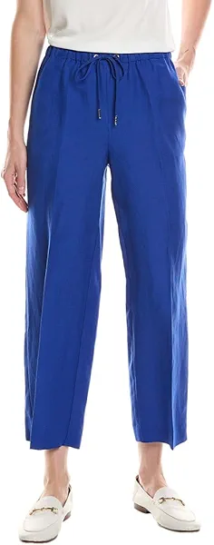 Anne Klein Women's Pull on Drawstring Wide Leg Crop