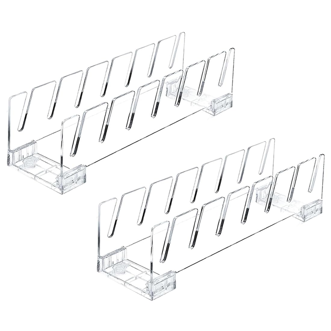 Hndhbfgrt Easy to Assemble Acrylic Cap Rack, 2-Pack Baseball Cap Organizer, Ideal for Displaying and Storing Hats in Bedrooms