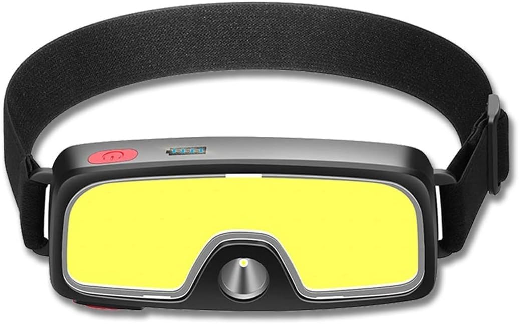 QFGVMXBWKZH COB+XPE Dual-Light Headlamp - Portable and Bright LED Head Torch for Camping, Fishing, and More