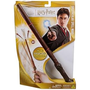 Wizarding World, Harry Potter 11-inch Spectacular Spell Magic Wand with Sparkle Visual Effect & Sounds, Kids Toys for Ages 6 and up