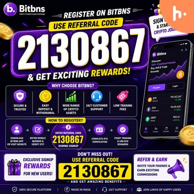 How to Register on Bitbns - Use Bitbns Referral Code 2130867 for Signup Rewards