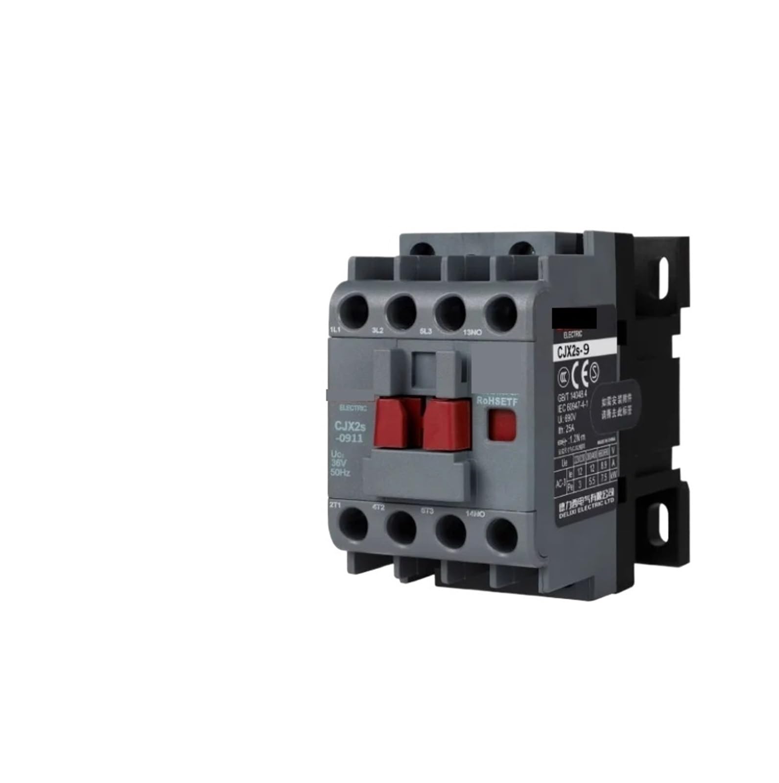 Contacteur de puissance CJX2s-0911 9A relais tripolaire AC36V 1NO 1NC