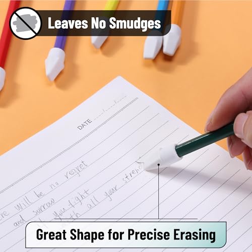 Image of Mr. Pen- White Pencil Top Erasers, 120 pcs, Eraser Caps for Pencils | White Pencil Head Erasers for Pencils Tops