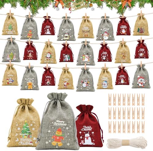 Zueyen Kit de calendrier de l'Avent 2025 - Créez votre propre calendrier de l'Avent - Joli Zueyen Kit de calendrier de l'Avent 2025 - Créez votre propre calendrier de l'Avent - Joli