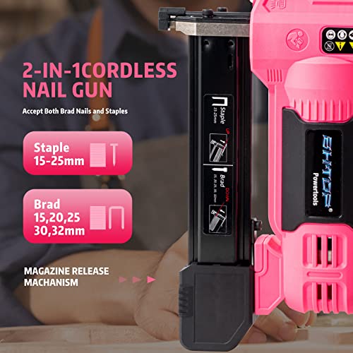 Bhtop 20V Cordless Brad Nailer&Stapler thumb #1