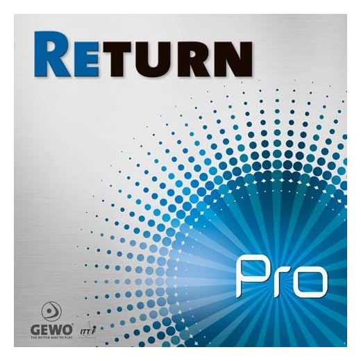 GEWO Return Pro - Table Tennis Rubber, 2.0 mm Red