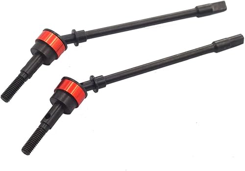 2 piezas Vgoohobby de acero duro CVD eje de transmisión delantero Dogbone Hop-Up piezas compatibles con Axial SCX10 1/10 RC escalada coche Crawlers