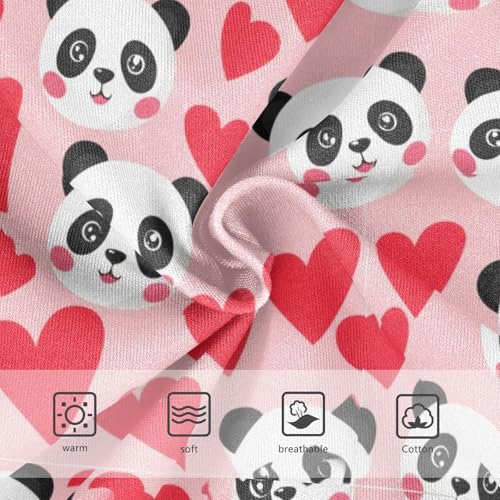 Joisal Cute Panda Red Hearts Toddler Girls Underwear 2t Cotton Little Girl Panties Funny Undies Kids Briefs3