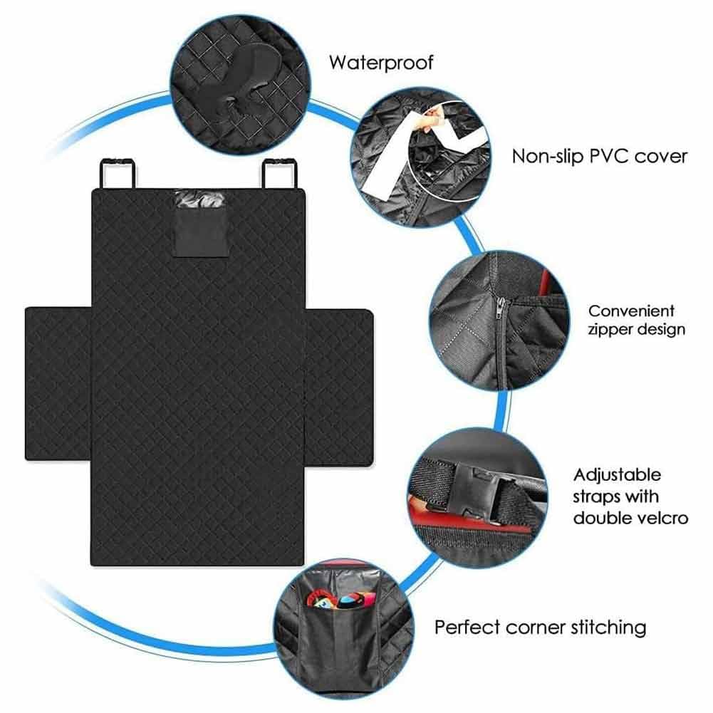 Copribagagliaio Auto Cane per Dodge Journey Hornet, Telo Protezione Bagagliaio Cani Impermeabile con Paracolpi Copertura Sedile Posteriore