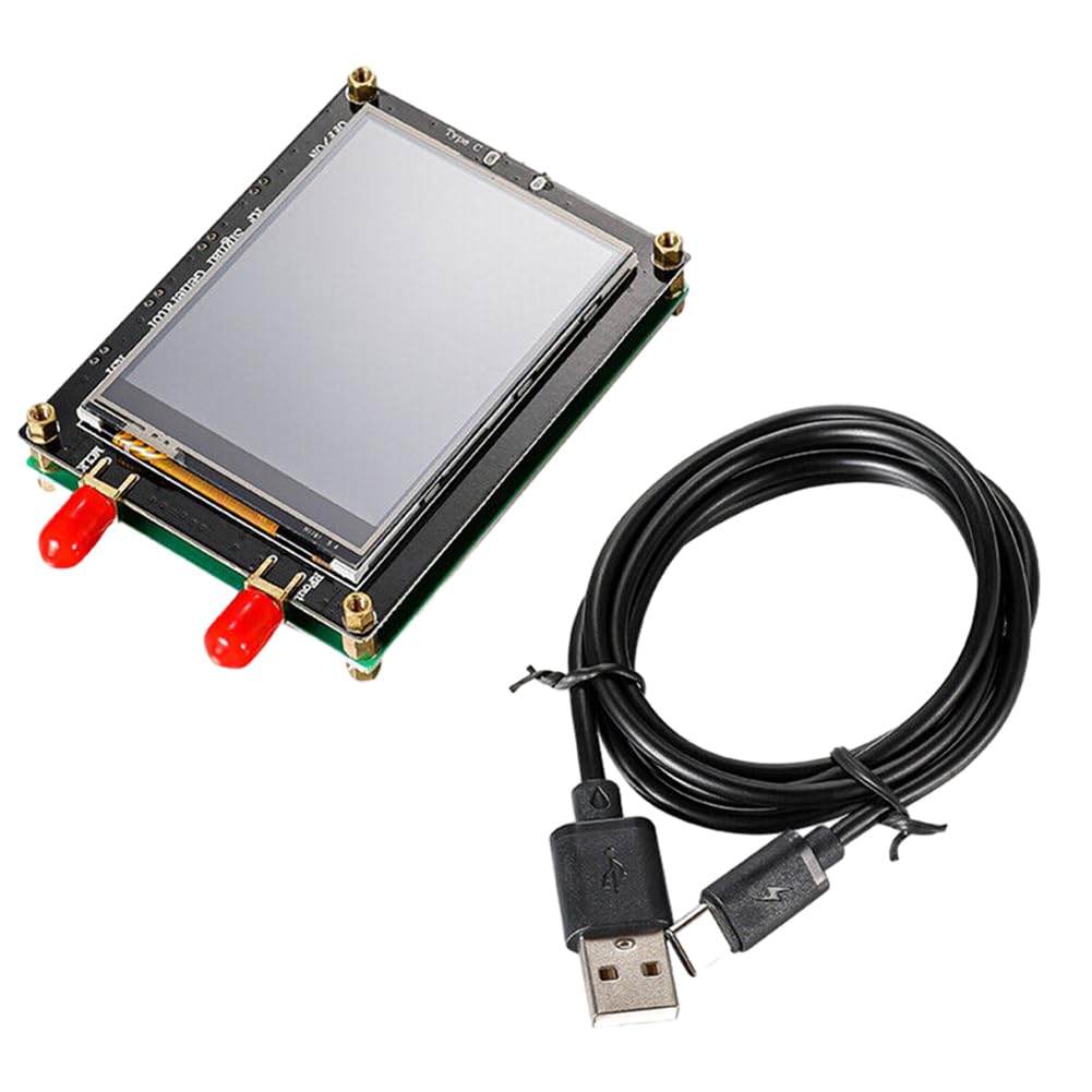 Wiring Connecting Terminals - Black RF Signal Generator Touch Screen ADF4351 35M-4.4G PLL Sweep Frequency Generator Business Industrial Accessories - (Style: A)