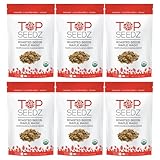 Top Seedz Certified Organic Gluten Free Vegan Maple Magic Roasted Seeds | 6-Pack | 6 Ounces | Made of Shelled Sunflower & Pumpkin Seeds, Maple Syrup, and Extra Virgin Olive Oil